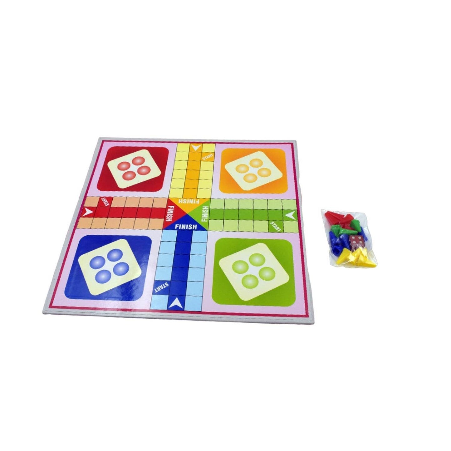 Family Board Game with Two Modes | Two Side Different Ladder, Ludo Games for Children and Families | 2 to 4 Players - Age 3 Years and Above (2 in 1) - infinityexculsivestore.com