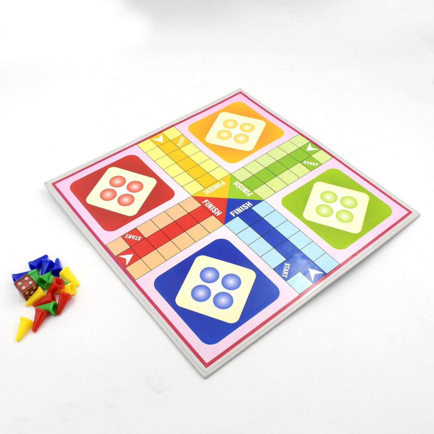 Family Board Game with Two Modes | Two Side Different Ladder, Ludo Games for Children and Families | 2 to 4 Players - Age 3 Years and Above (2 in 1) - infinityexculsivestore.com