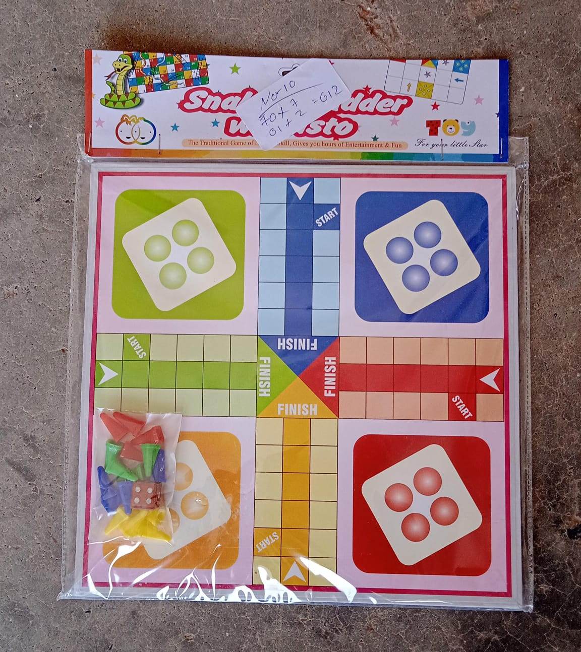 Family Board Game with Two Modes | Two Side Different Ladder, Ludo Games for Children and Families | 2 to 4 Players - Age 3 Years and Above (2 in 1) - infinityexculsivestore.com