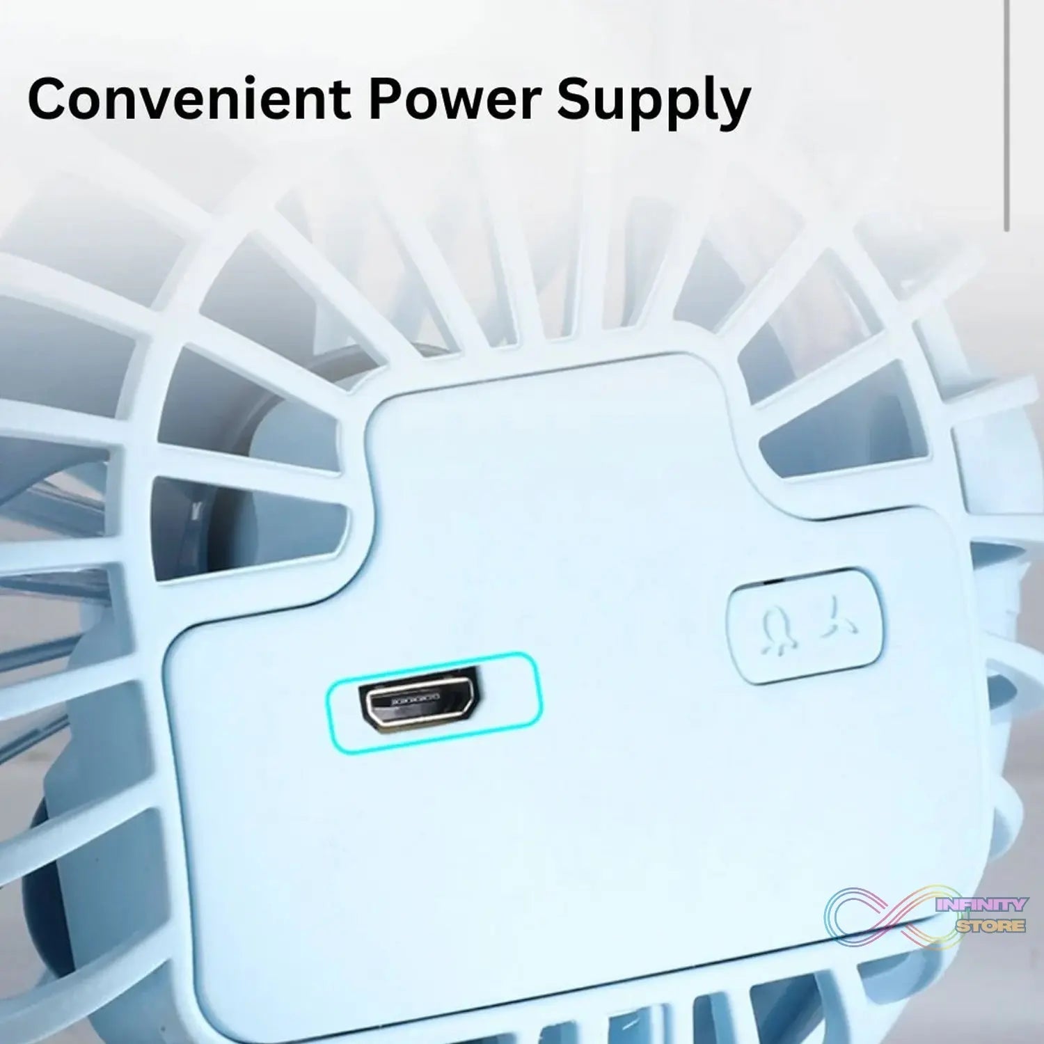 Portable Clip - on Fan, Battery Operated, With Light & Spray, Small Yet Powerful USB Table Fan, 3 - Speed Quiet Rechargeable Mini Desk Fan, 360° Rotation, Personal Cooling Fan for Home, Office, Camping - infinityexculsivestore.com