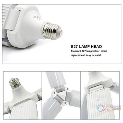 Fan Blade LED Light Bulb, Super Bright Angle Adjustable Home Ceiling - infinityexculsivestore.com