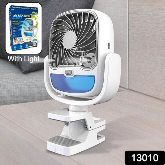 Air Portable Fan, Grip Go 3 Speed Small Fan, Great Stroller Fan, Travel or Desk Fan, Cordless Personal Evaporative Air Cooler, Universal Clamp for Indoor & Outdoor Use, 360 Degree Head Swivel, LED Color Changing Light - infinityexculsivestore.com