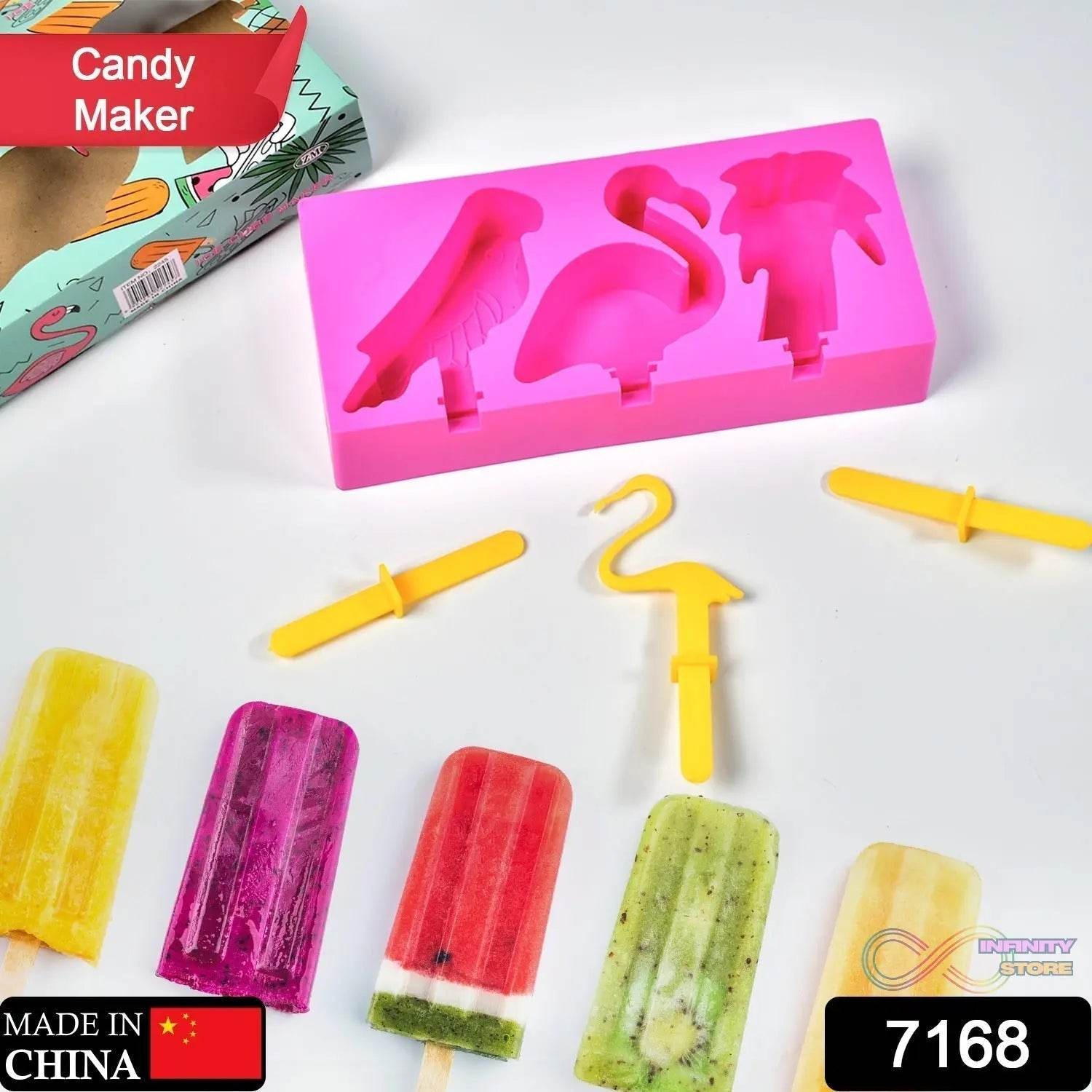 Fancy Ice Candy Mould Maker - Food-Grade Reusable Popsicle Molds, Ice Cream and Kulfi Sticks for All Ages - infinityexculsivestore.com