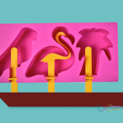 Fancy Ice Candy Mould Maker - Food-Grade Reusable Popsicle Molds, Ice Cream and Kulfi Sticks for All Ages - infinityexculsivestore.com