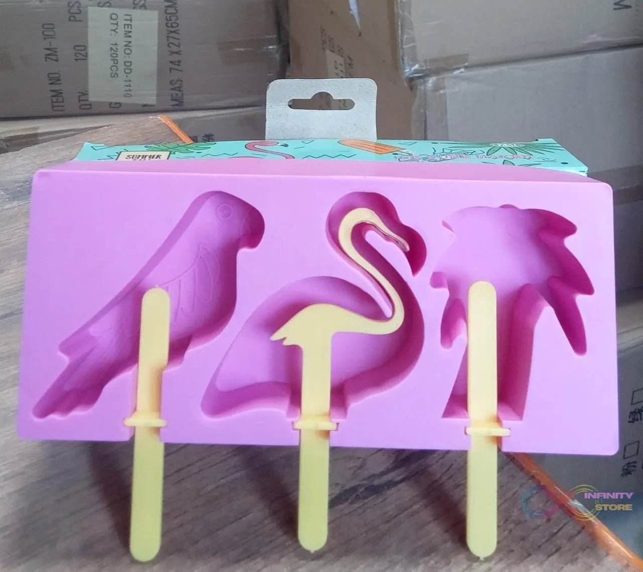 Fancy Ice Candy Mould Maker - Food-Grade Reusable Popsicle Molds, Ice Cream and Kulfi Sticks for All Ages - infinityexculsivestore.com