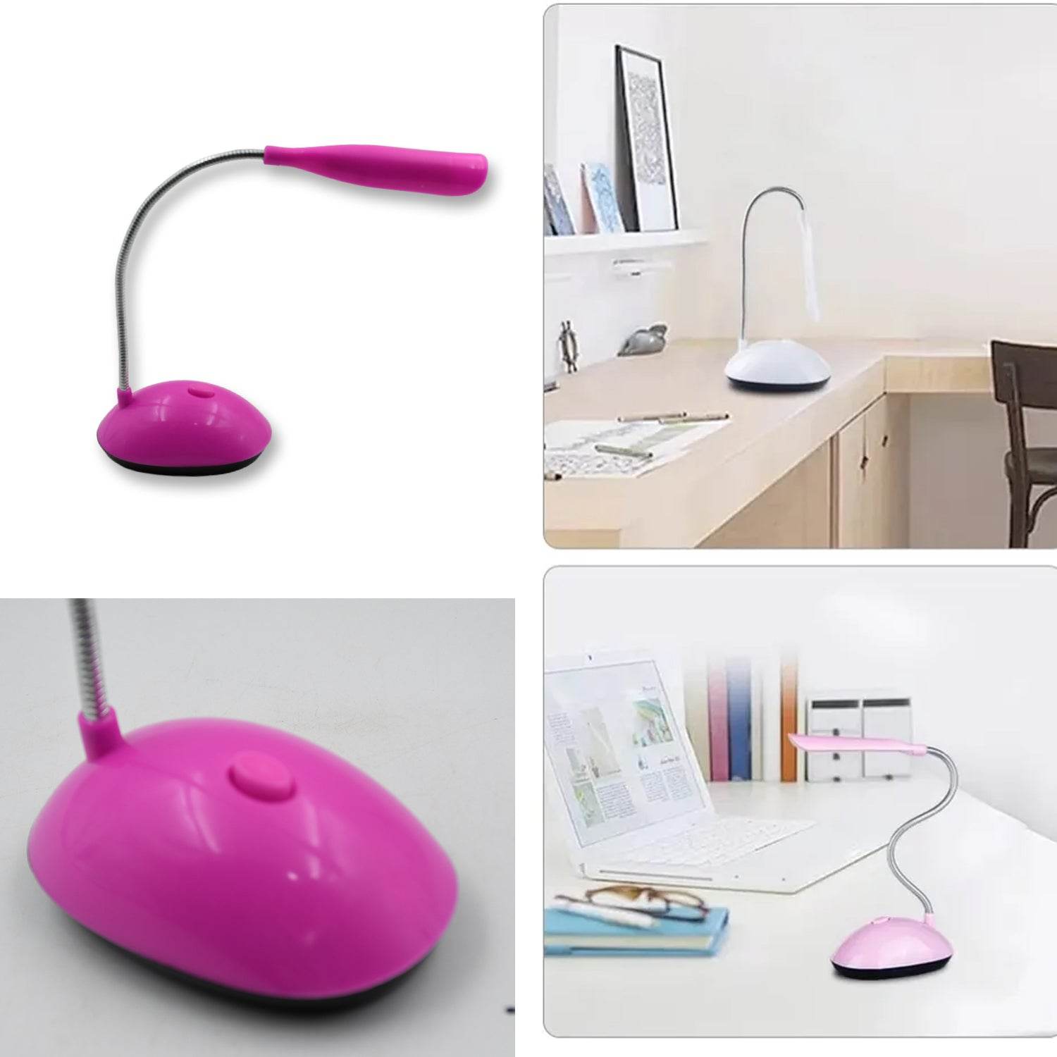 Fashion Wind LED Desk Light, LED Lamps Button Control, Portable Flexible Neck Eye-Caring Table Reading Lights for Reading / Relaxation / Bedtime - infinityexculsivestore.com