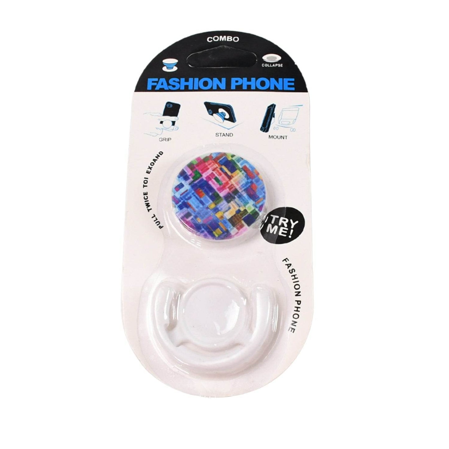 Fashion design pop up mobile phone grip holder smart phone bracket, Phone Stand & Grip with popclip car mount flowers pasley - infinityexculsivestore.com