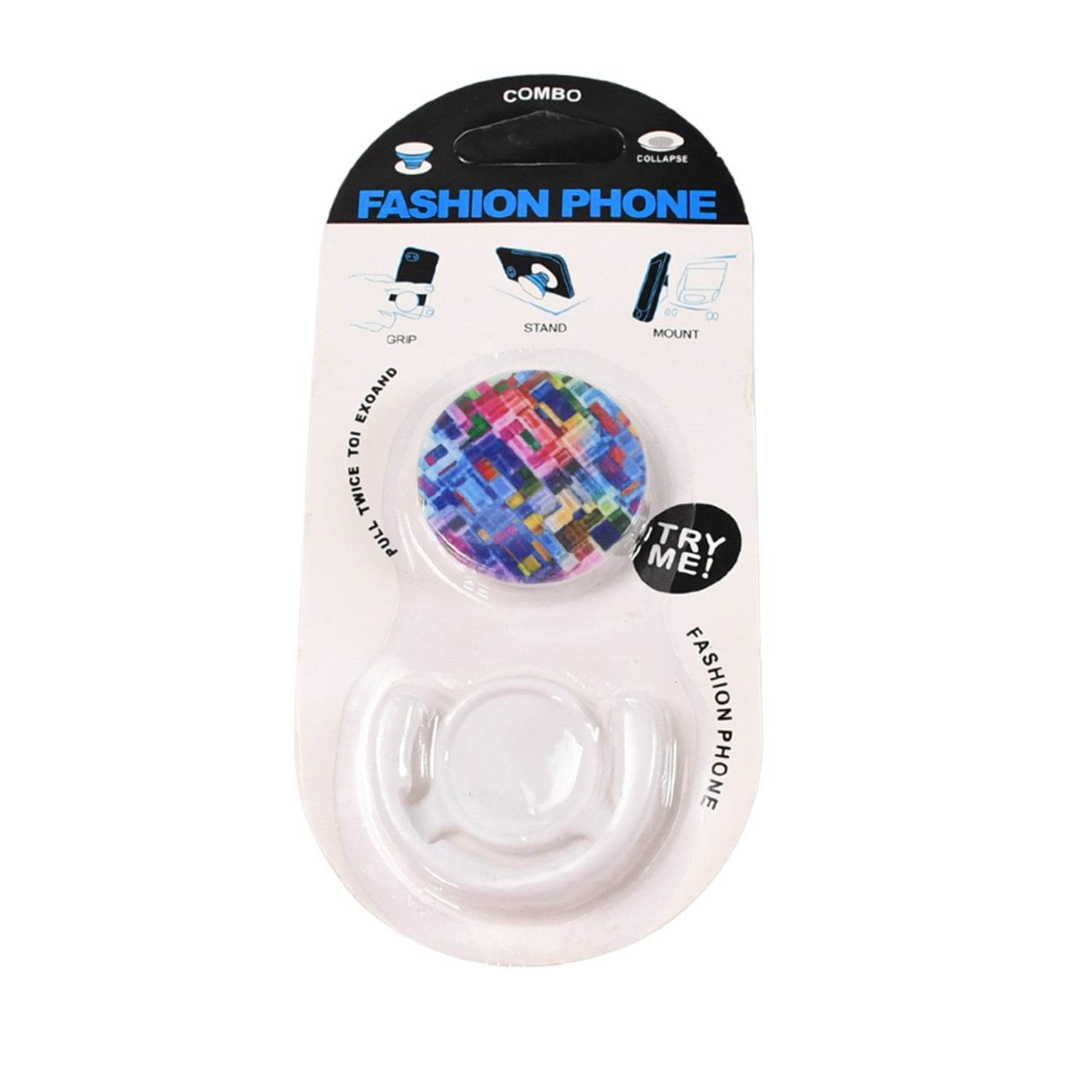 Fashion design pop up mobile phone grip holder smart phone bracket, Phone Stand & Grip with popclip car mount flowers pasley - infinityexculsivestore.com