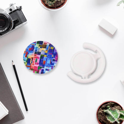 Fashion design pop up mobile phone grip holder smart phone bracket, Phone Stand & Grip with popclip car mount flowers pasley - infinityexculsivestore.com