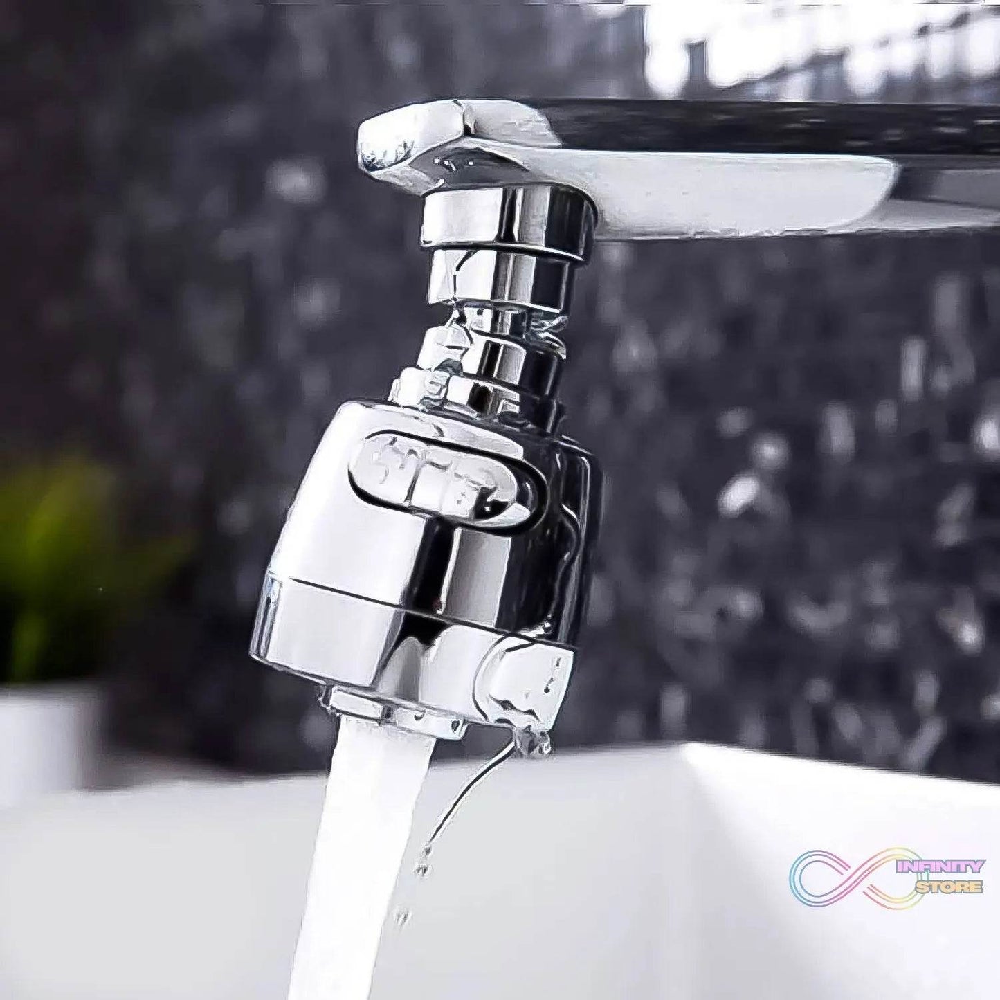 Faucet Kitchen Water Pressure Booster 360 Rotatable Sink head - infinityexculsivestore.com
