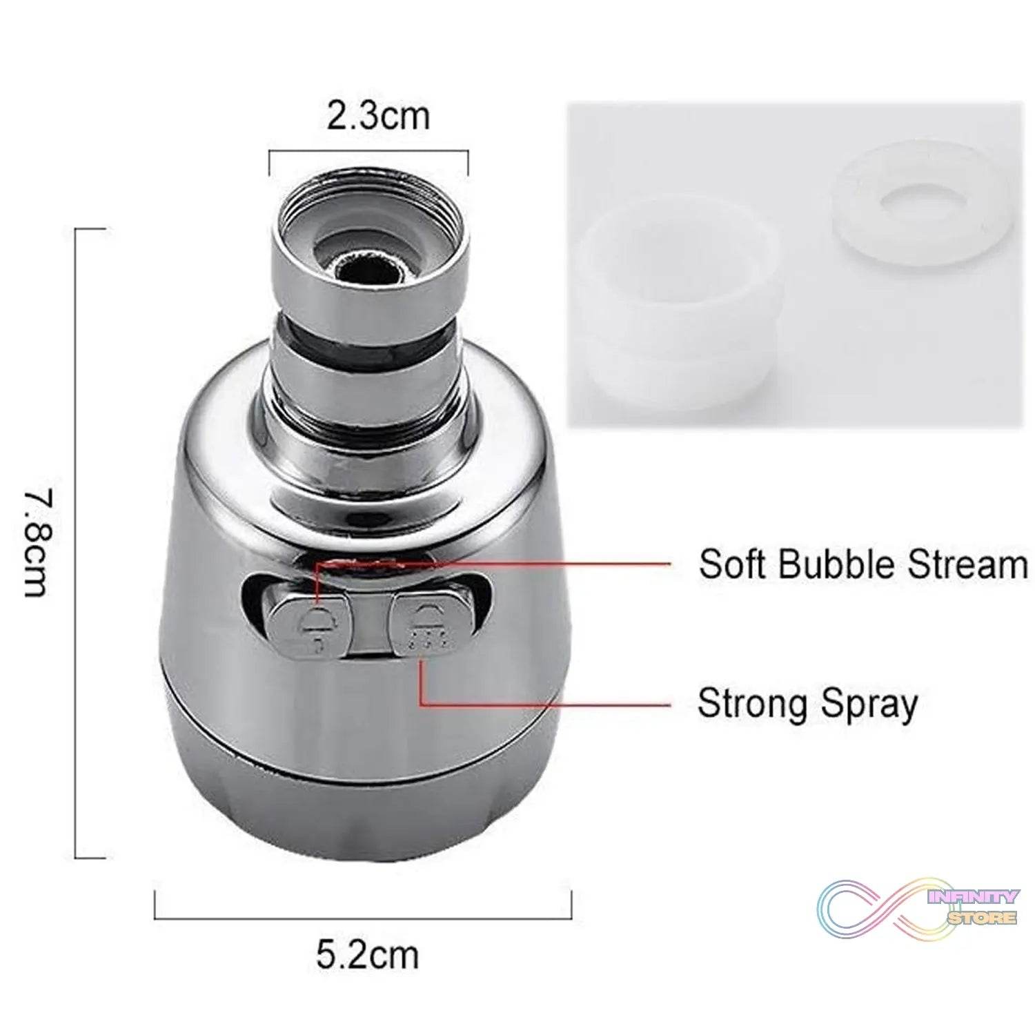 Faucet Kitchen Water Pressure Booster 360 Rotatable Sink head - infinityexculsivestore.com
