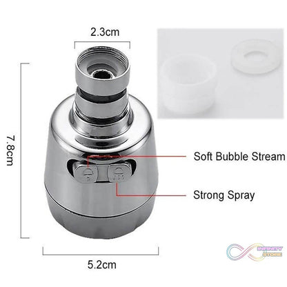 Faucet Kitchen Water Pressure Booster 360 Rotatable Sink head - infinityexculsivestore.com