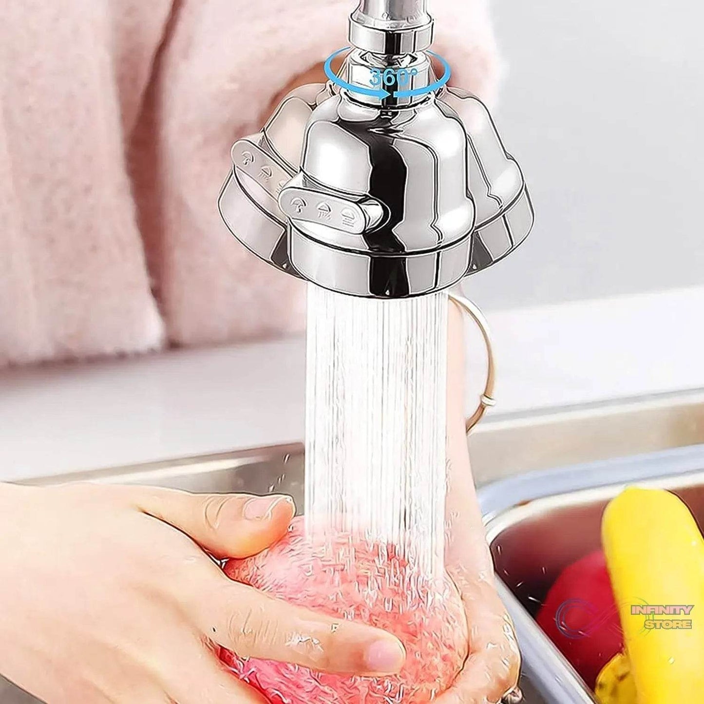 Faucet Sprayer Head, 360° Rotatable Faucet Extension (1 Set) - infinityexculsivestore.com