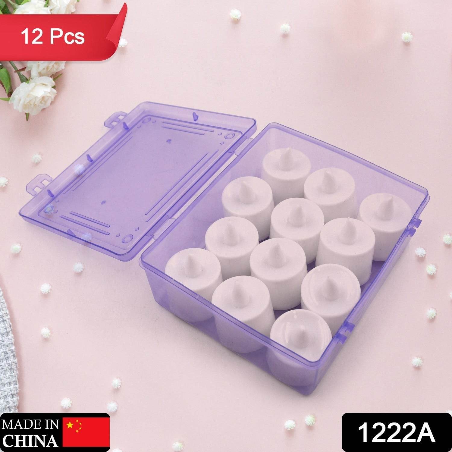 Festival Decorative - LED Tealight Candles | Battery Operated Candle Ideal for Party, Wedding, Birthday, Gifts (12pc) (White) - infinityexculsivestore.com