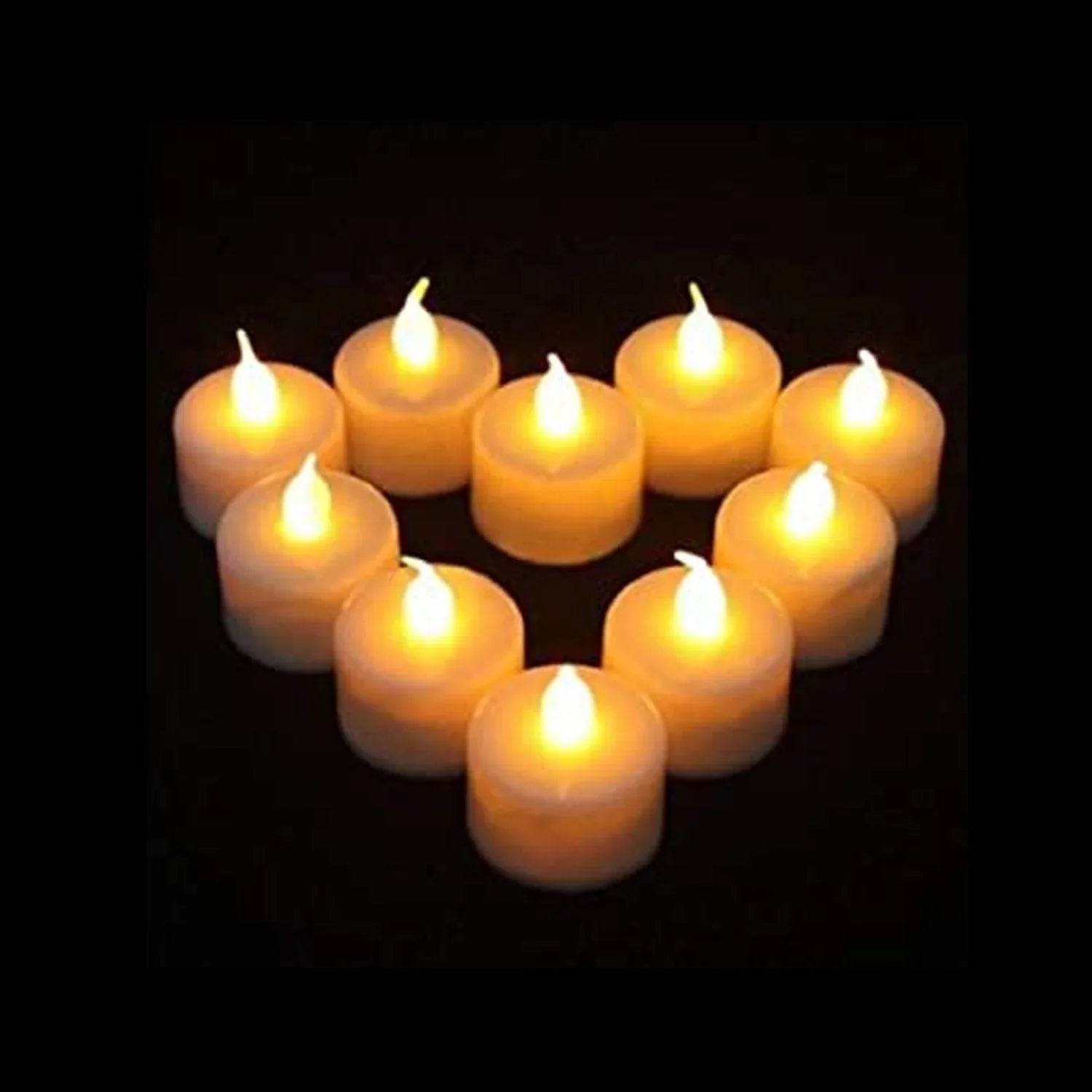Festival Decorative - LED Tealight Candles | Battery Operated Candle Ideal for Party, Wedding, Birthday, Gifts (12pc) (White) - infinityexculsivestore.com