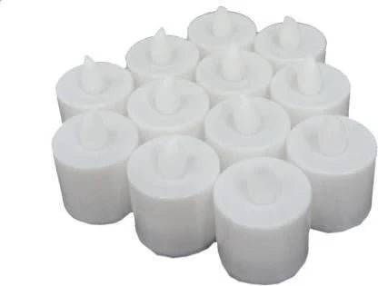 Festival Decorative - LED Tealight Candles | Battery Operated Candle Ideal for Party, Wedding, Birthday, Gifts (12pc) (White) - infinityexculsivestore.com