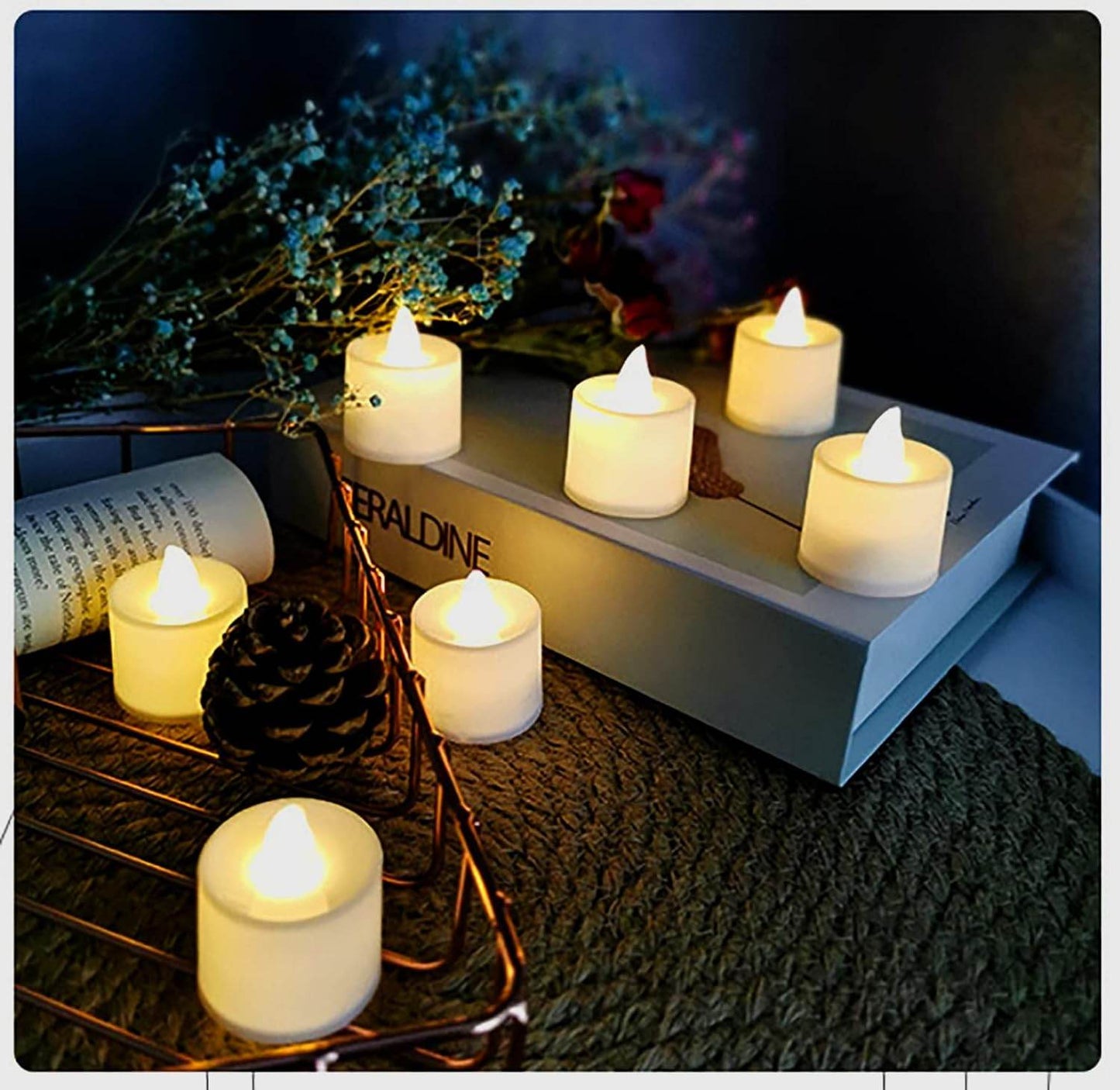 Festival Decorative - LED Tealight Candles | Battery Operated Candle Ideal for Party, Wedding, Birthday, Gifts (24pc) ( Diya , Divo , Diva , Deepak , Jyoti , - infinityexculsivestore.com