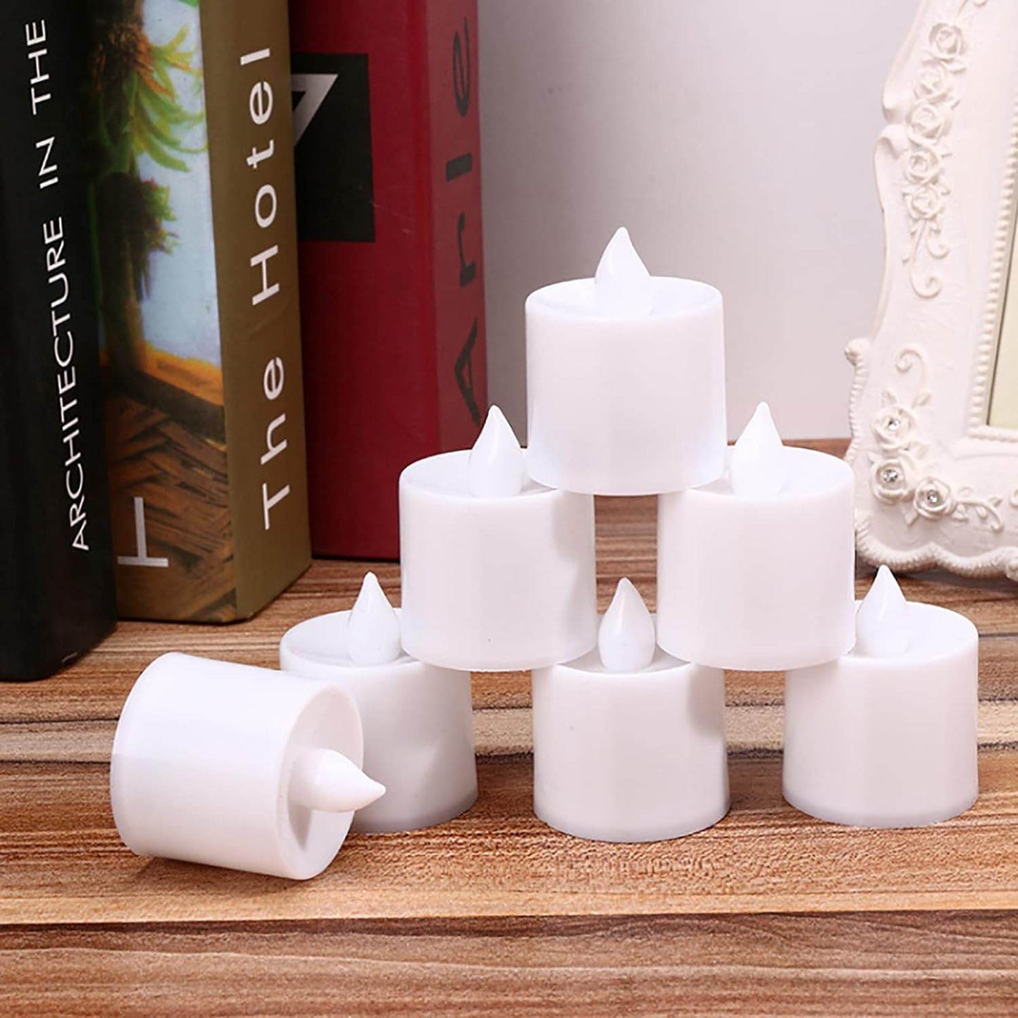 Festival Decorative - LED Tealight Candles | Battery Operated Candle Ideal for Party, Wedding, Birthday, Gifts (24pc) ( Diya , Divo , Diva , Deepak , Jyoti , - infinityexculsivestore.com