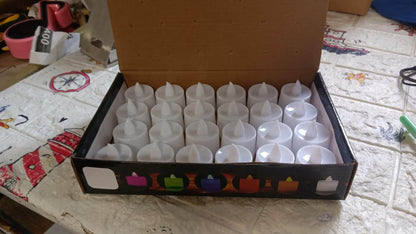Festival Decorative - LED Tealight Candles | Battery Operated Candle Ideal for Party, Wedding, Birthday, Gifts (24pc) ( Diya , Divo , Diva , Deepak , Jyoti , - infinityexculsivestore.com