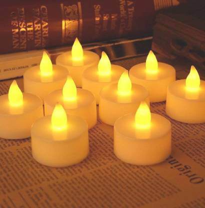 Festival Decorative - LED Tealight Candles (White, 24 Pcs) - infinityexculsivestore.com