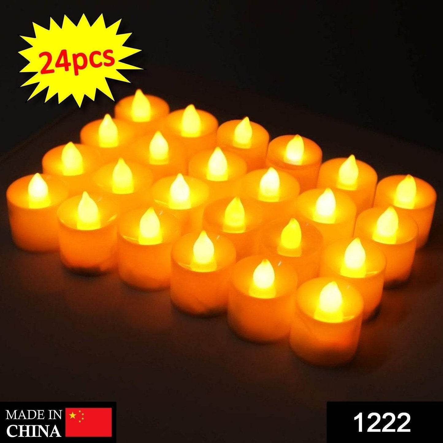 Festival Decorative - LED Tealight Candles (White, 24 Pcs) - infinityexculsivestore.com