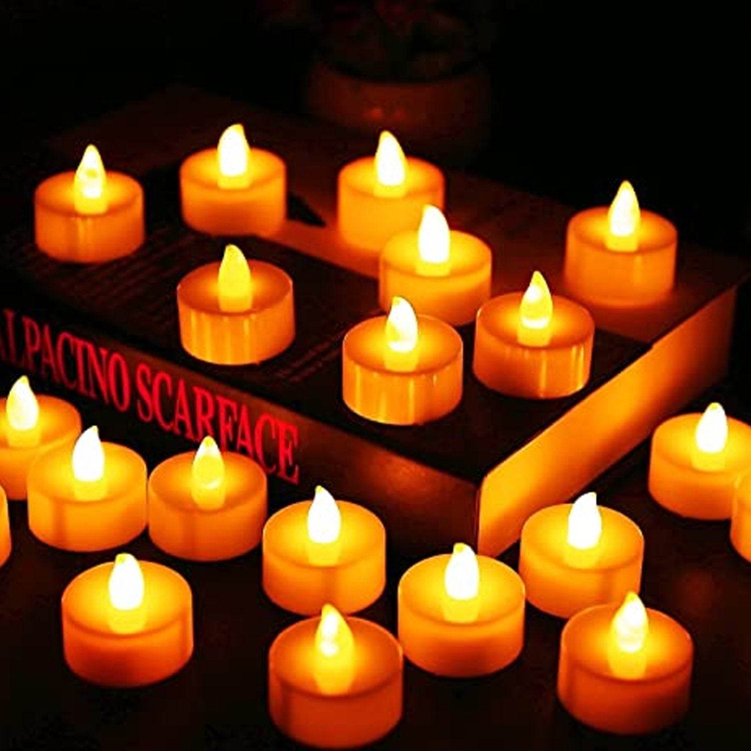 Festival Decorative - LED Tealight Candles (White, 24 Pcs) - infinityexculsivestore.com