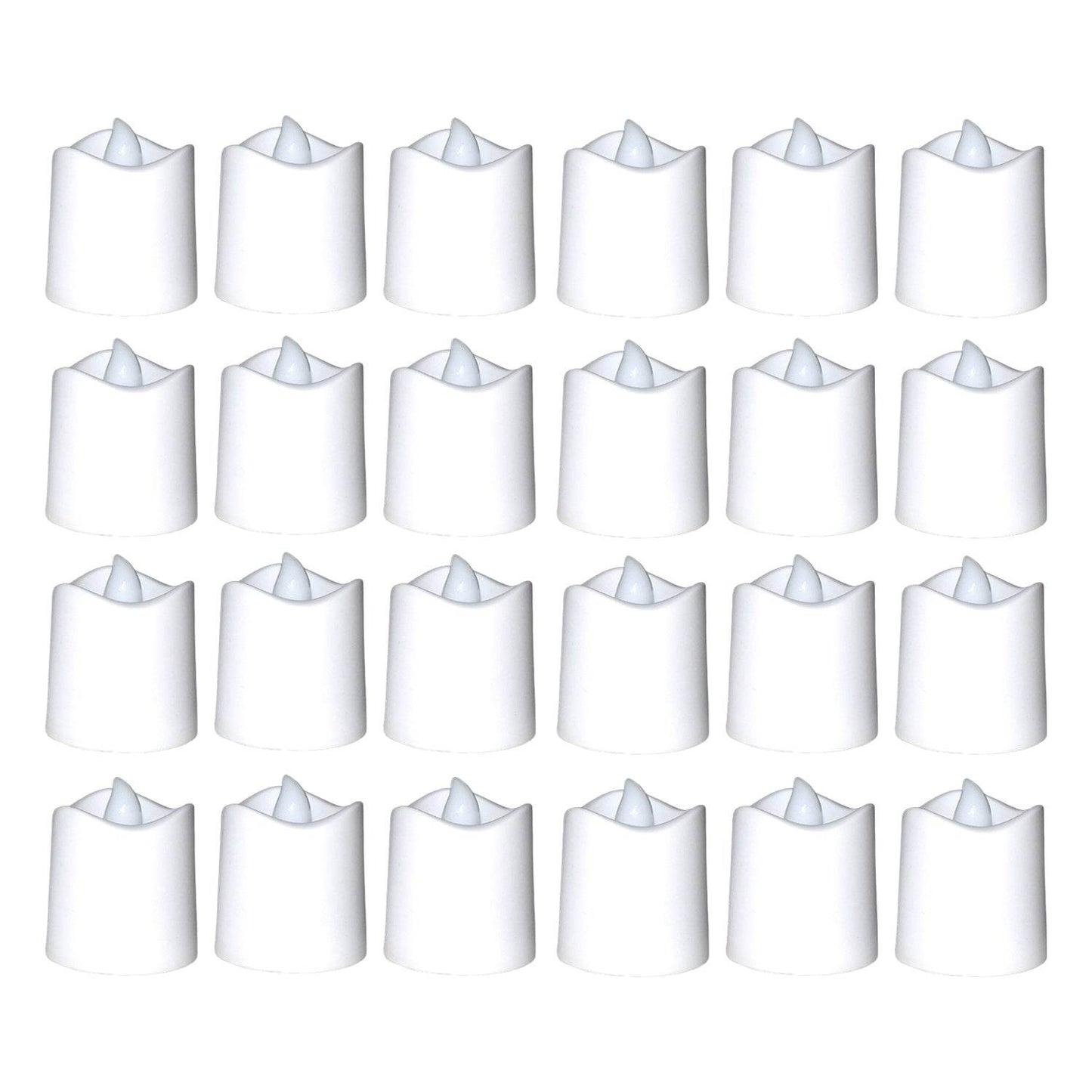 Festival Decorative - LED Tealight Candles (White, 24 Pcs) - infinityexculsivestore.com