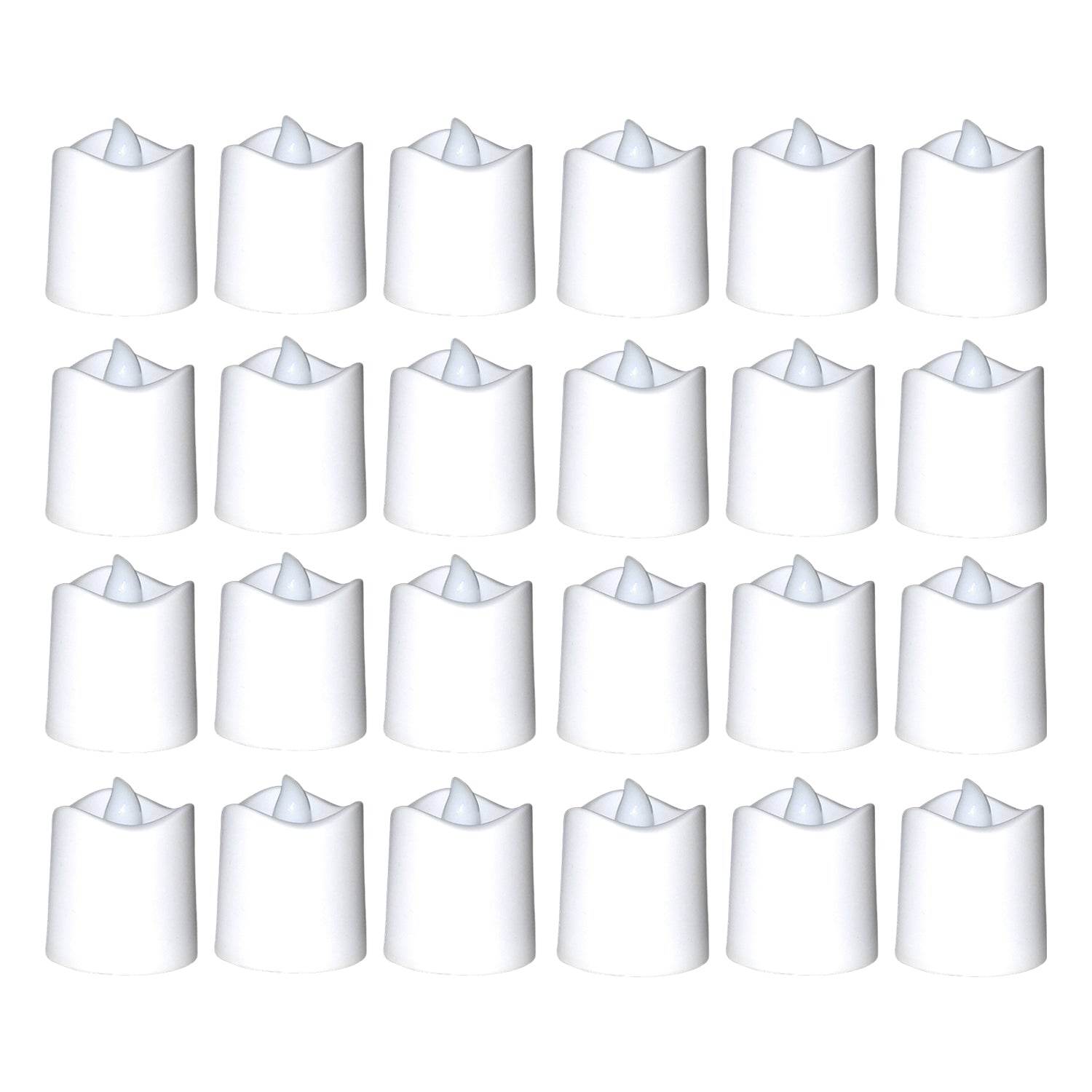 Festival Decorative - LED Tealight Candles (White, 24 Pcs) - infinityexculsivestore.com