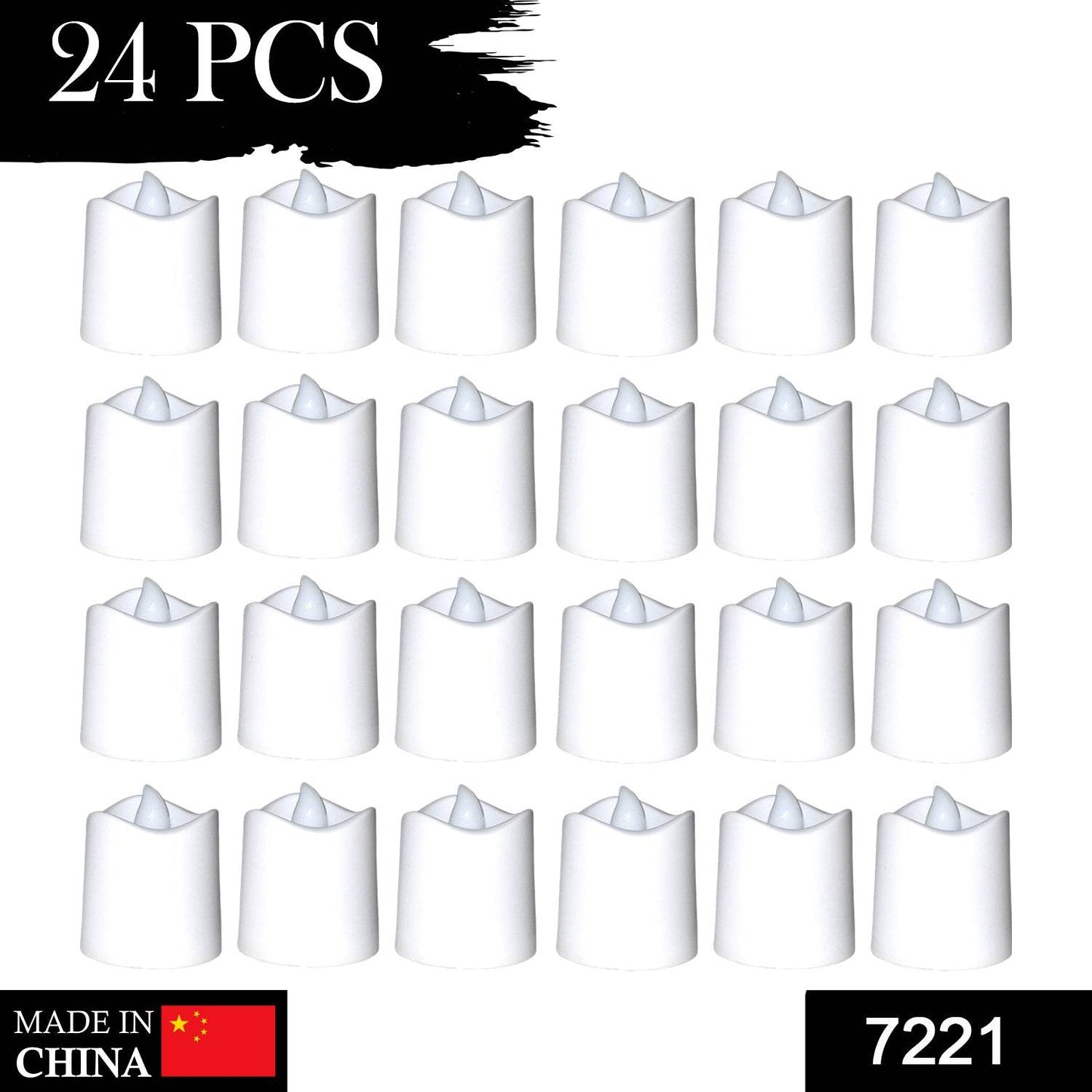 Festival Decorative - LED Tealight Candles (White, 24 Pcs) - infinityexculsivestore.com
