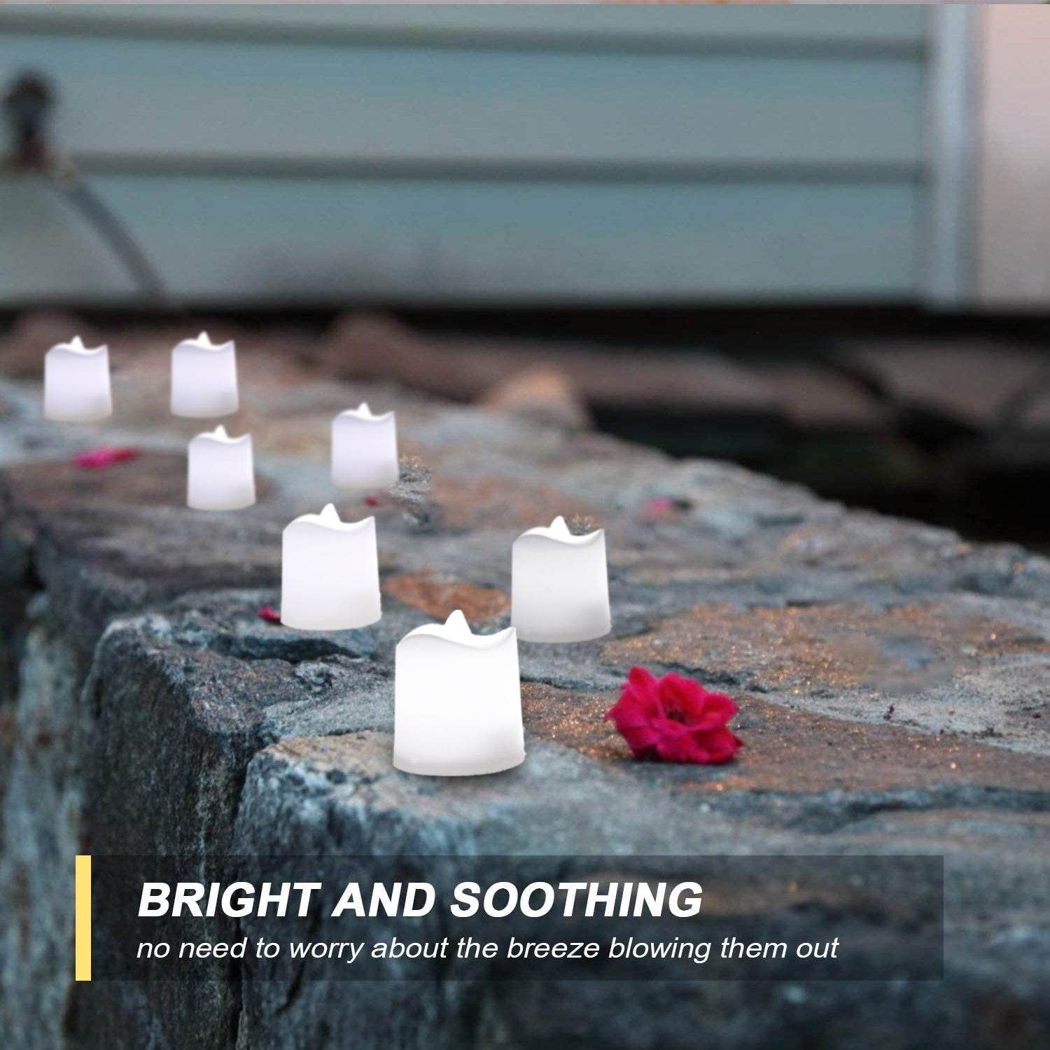 Festival Decorative - LED Tealight Candles (White, 24 Pcs) - infinityexculsivestore.com