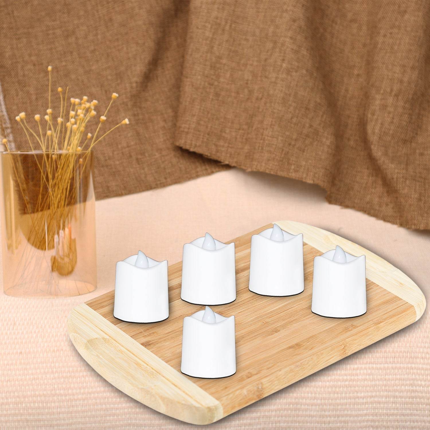 Festival Decorative - LED Tealight Candles (White, 24 Pcs) - infinityexculsivestore.com
