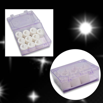 Festival Decorative - LED Yellow Tealight Candles (White, 10 Pcs) With Container - infinityexculsivestore.com