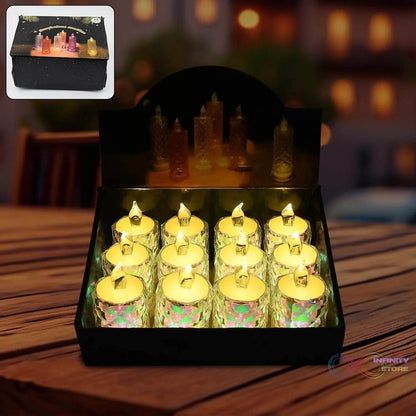 Festive Lighting for Any Occasion: 12 Pack LED Tealight Candles - infinityexculsivestore.com