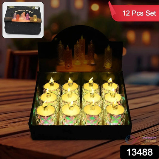 Festive Lighting for Any Occasion: 12 Pack LED Tealight Candles - infinityexculsivestore.com