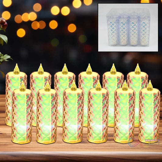 Festive Lighting for Any Occasion: 12 Pack LED Tealight Candles - infinityexculsivestore.com
