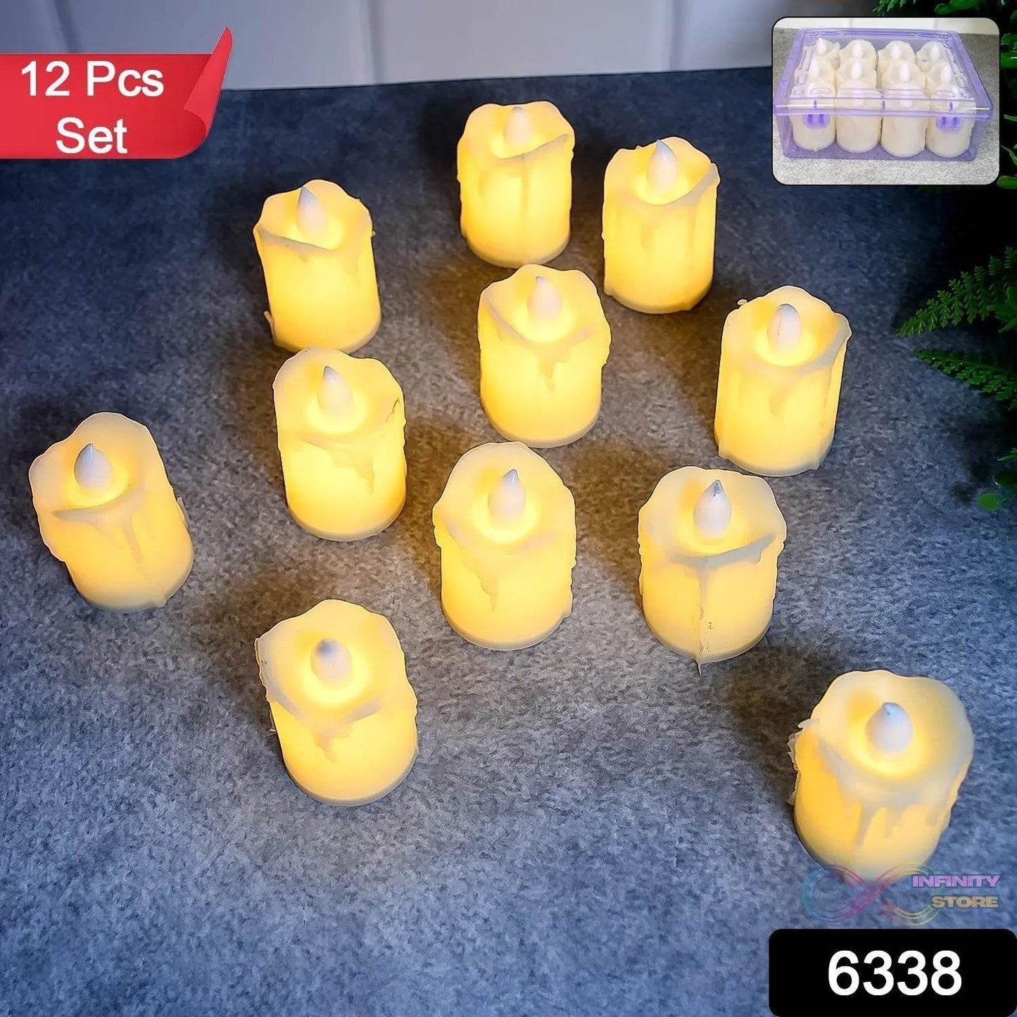 Festive Lighting for Any Occasion: 12 pcs LED Candles - infinityexculsivestore.com