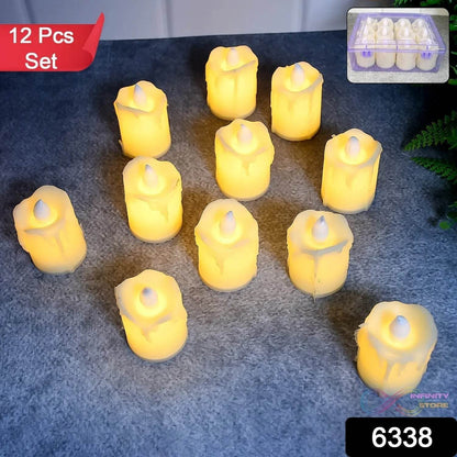 Festive Lighting for Any Occasion: 12 pcs LED Candles - infinityexculsivestore.com