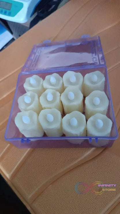 Festive Lighting for Any Occasion: 12 pcs LED Candles - infinityexculsivestore.com