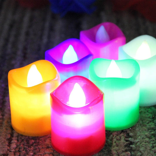 Festive Lighting for Any Occasion: 24 Pack LED Tealight Candles (Multicolor) - infinityexculsivestore.com