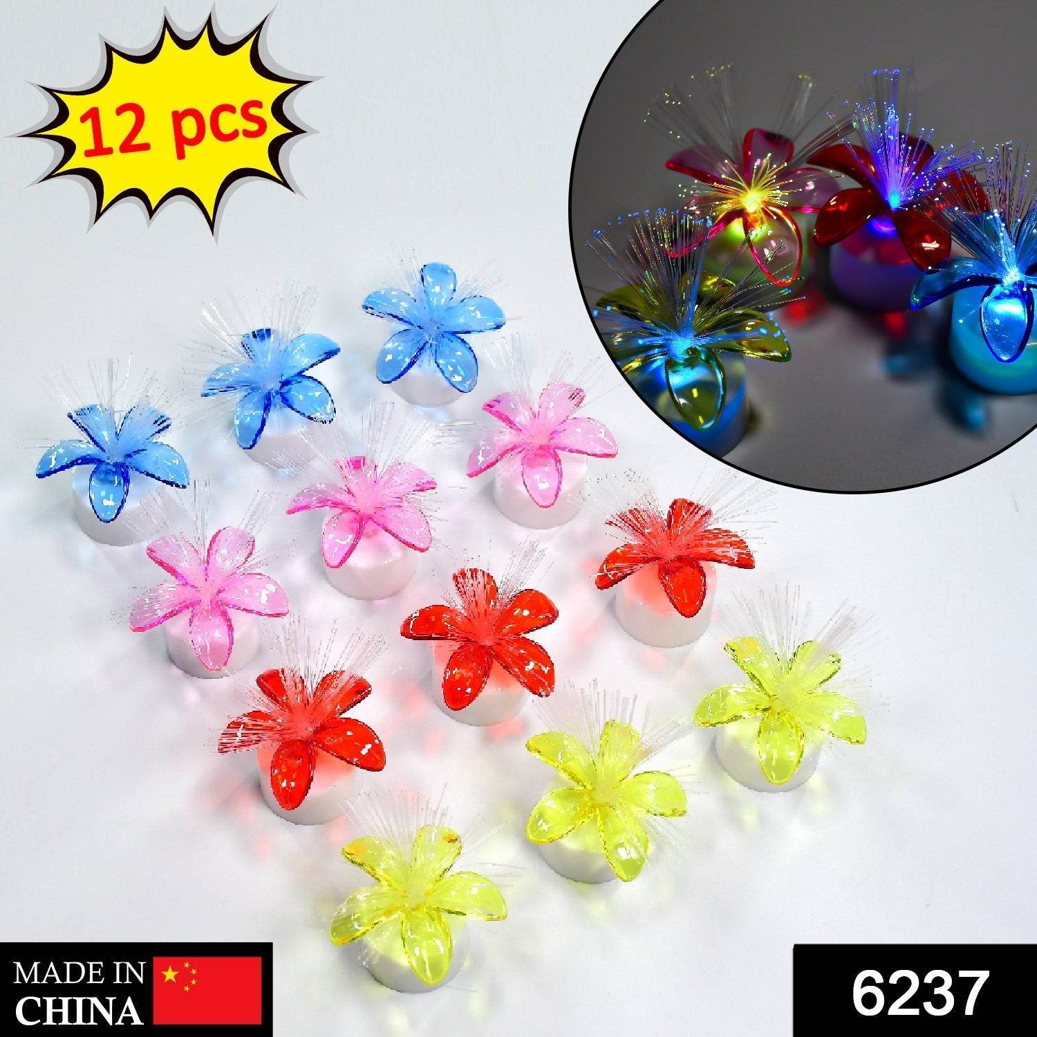 Fiber Optic Light, Mini Color Change LED Table Centerpieces, Light Up Candle - Pack of 12 - infinityexculsivestore.com