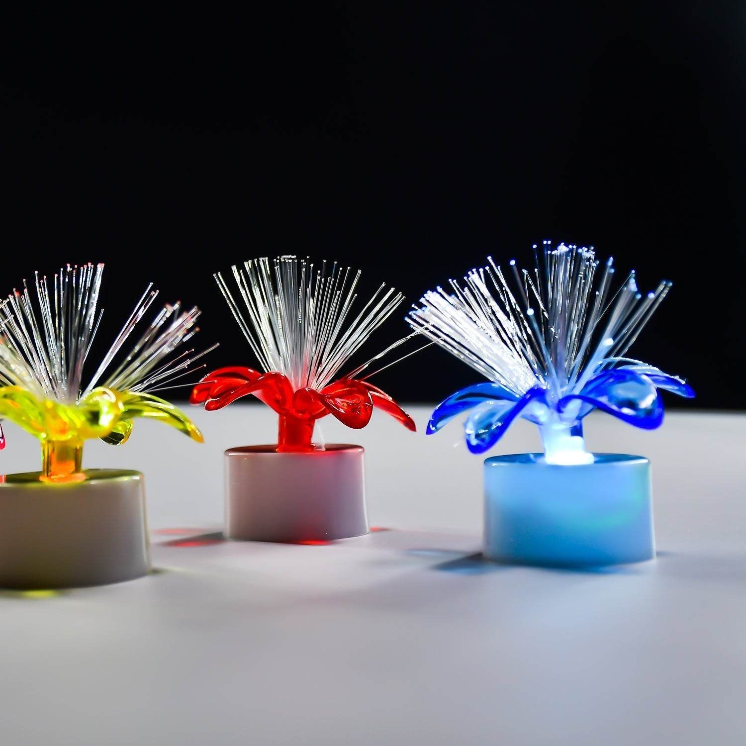 Fiber Optic Light, Mini Color Change LED Table Centerpieces, Light Up Candle - Pack of 12 - infinityexculsivestore.com