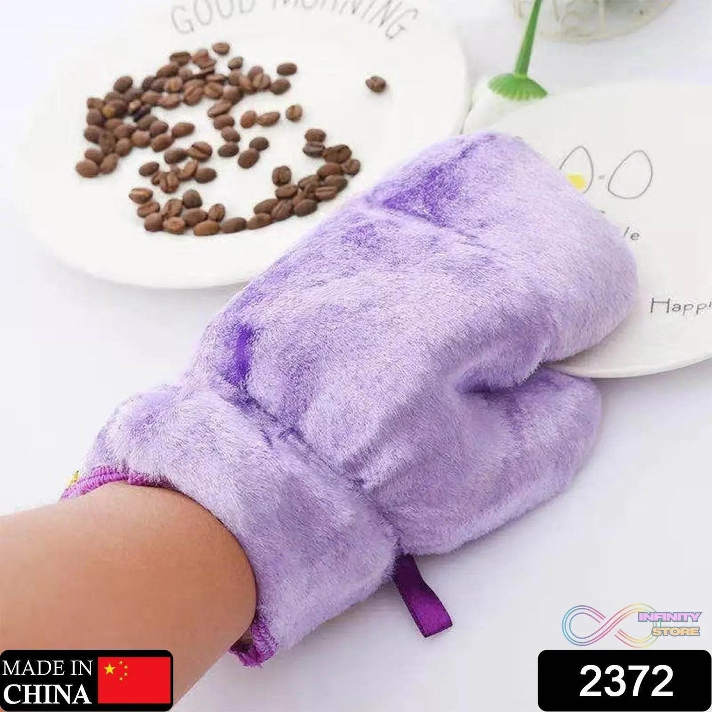Fiber Reusable Multipurpose Dishwashing Gloves Household Kitchen ( 1 pc ) - infinityexculsivestore.com