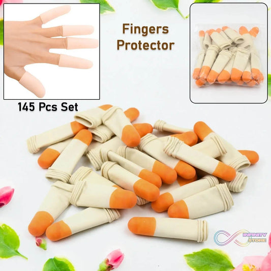 Finger Caps, Silicone Finger Protectors Sleeves (Finger Cots / 145 Pcs Set Approx) - infinityexculsivestore.com