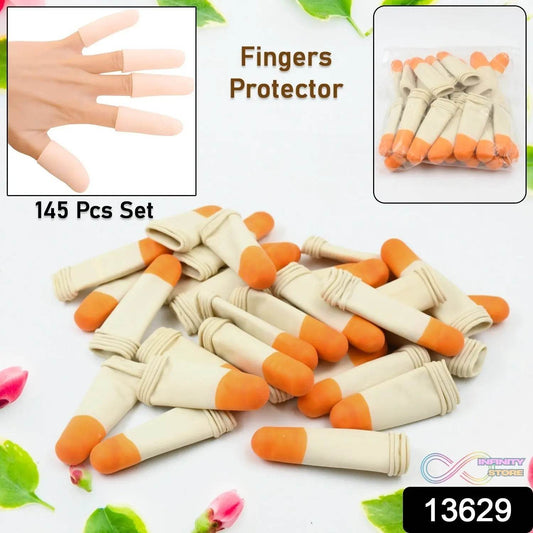Finger Caps, Silicone Finger Protectors Sleeves (Finger Cots / 145 Pcs Set Approx) - infinityexculsivestore.com