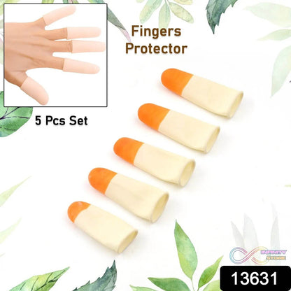 Finger Caps, Silicone Finger Protectors Sleeves (Finger Cots / 5 Pcs Set) - infinityexculsivestore.com