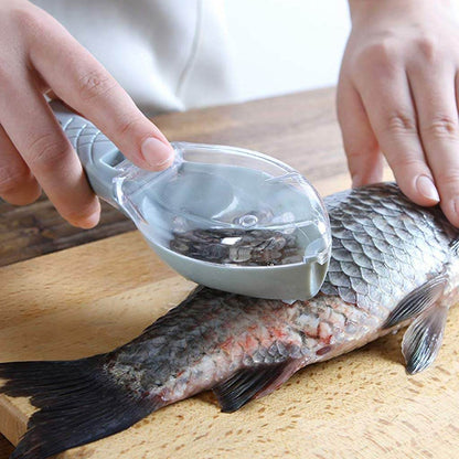 Fish Scale Scraper Skin Peeler Fish Tools Kitchen Gadget - infinityexculsivestore.com