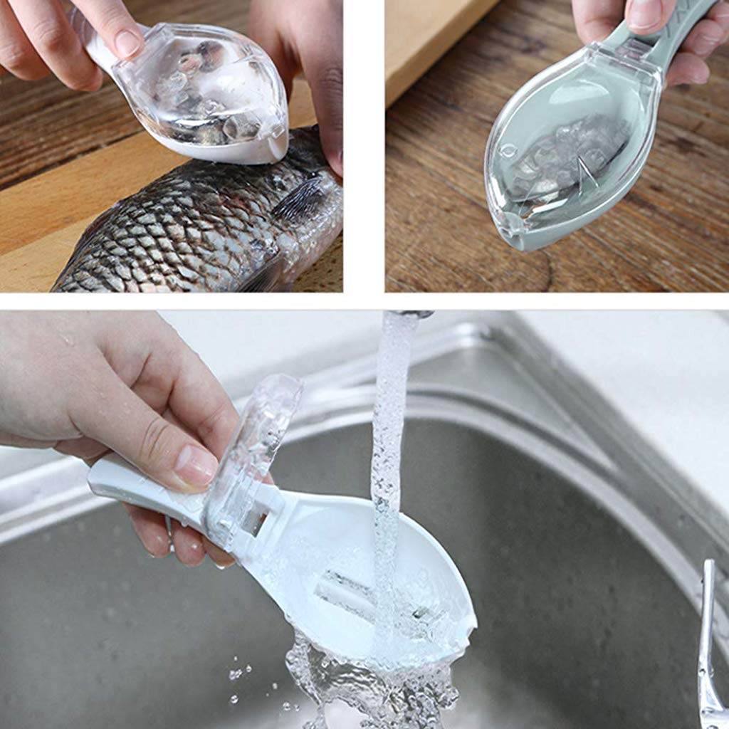 Fish Scale Scraper Skin Peeler Fish Tools Kitchen Gadget - infinityexculsivestore.com