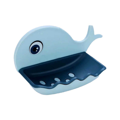 Fish Shape Double Layer Adhesive Waterproof Wall Mounted Soap Bar Holder Stand Rack for Bathroom Shower Wall Kitchen - infinityexculsivestore.com