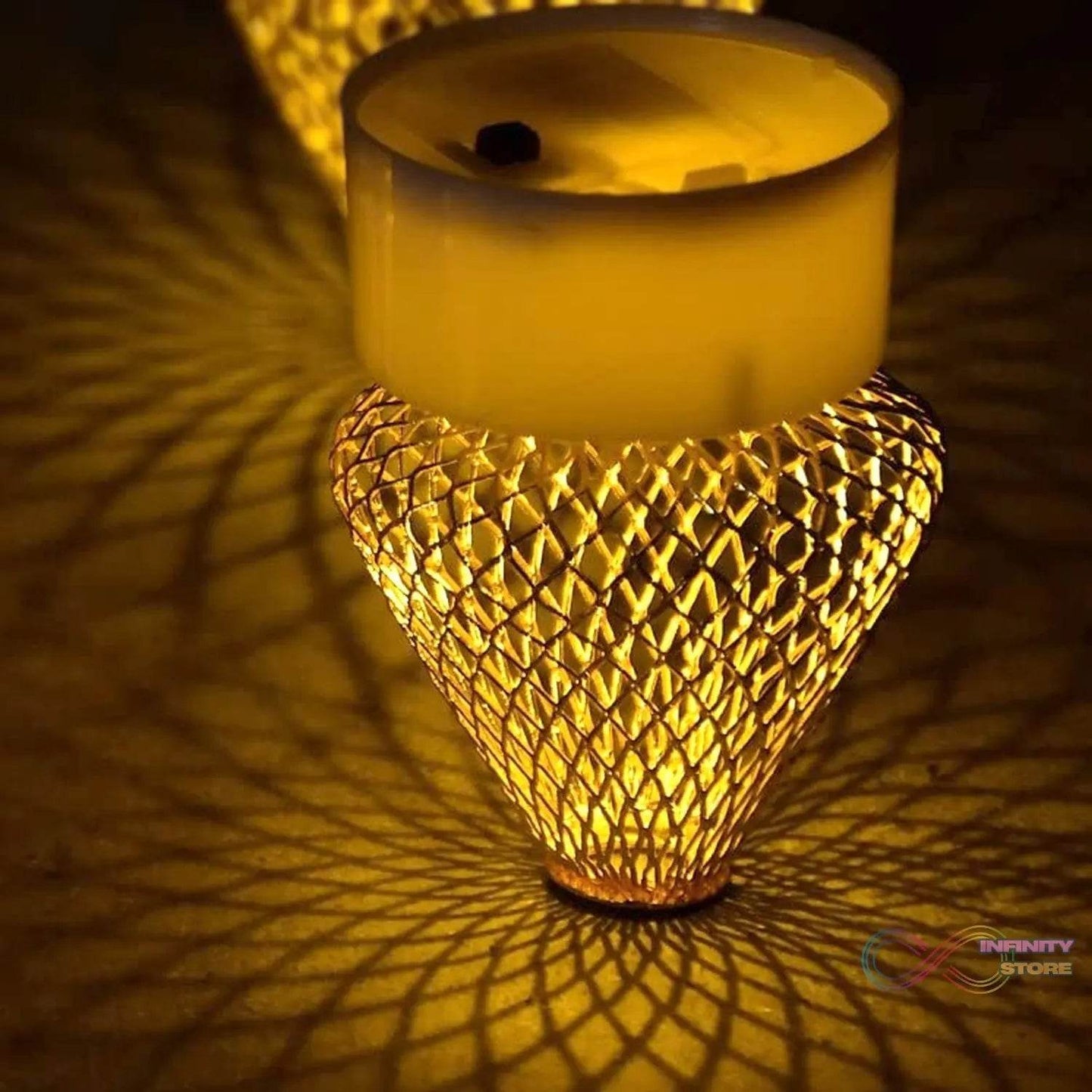 Flameless and Smokeless Decorative Candles Acrylic Led Tea Light Candle for Gifting, House, Light (3 Pc Set) - infinityexculsivestore.com