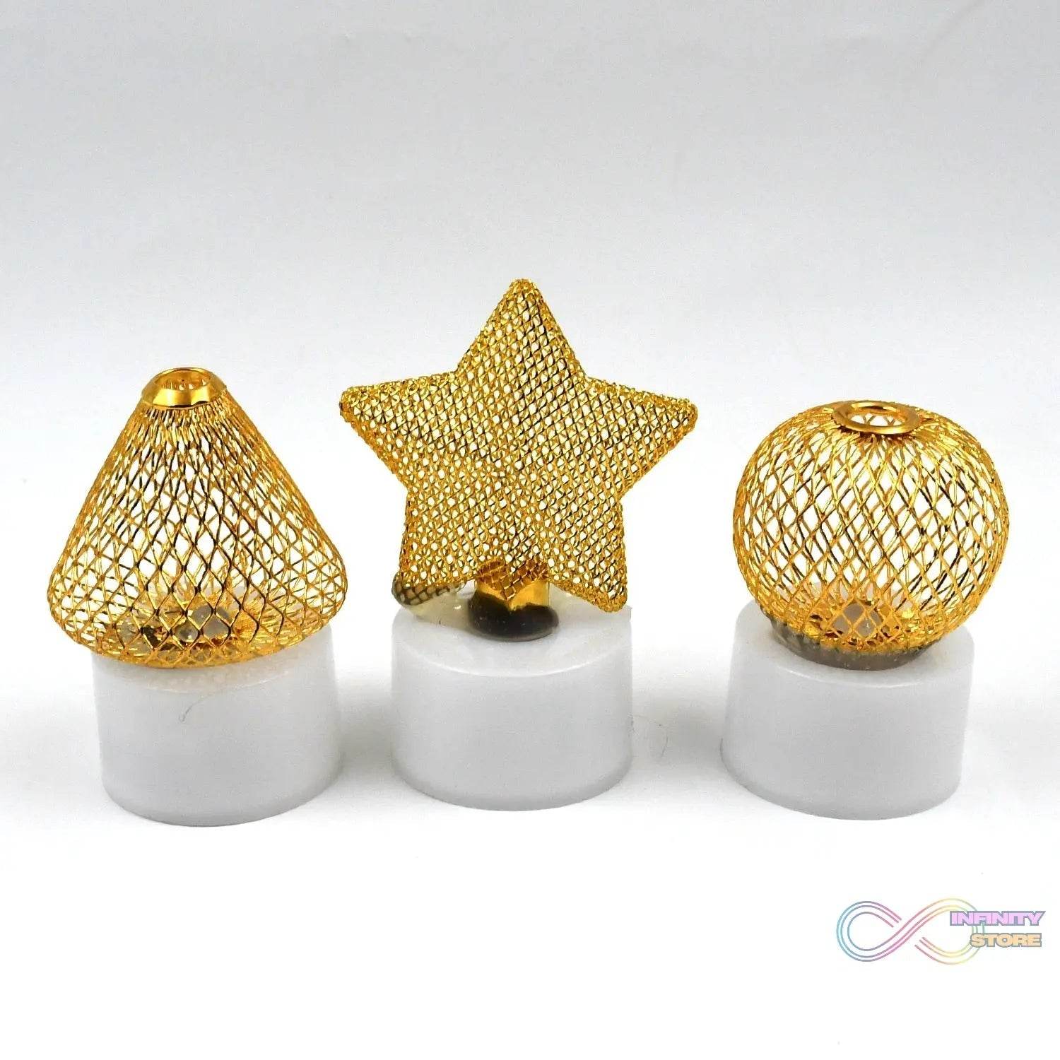 Flameless and Smokeless Decorative Candles Acrylic Led Tea Light Candle for Gifting, House, Light (3 Pc Set) - infinityexculsivestore.com